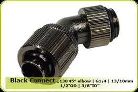 Nanoxia Black Connect 130 S45 "Elbow", Schlauchanschluss