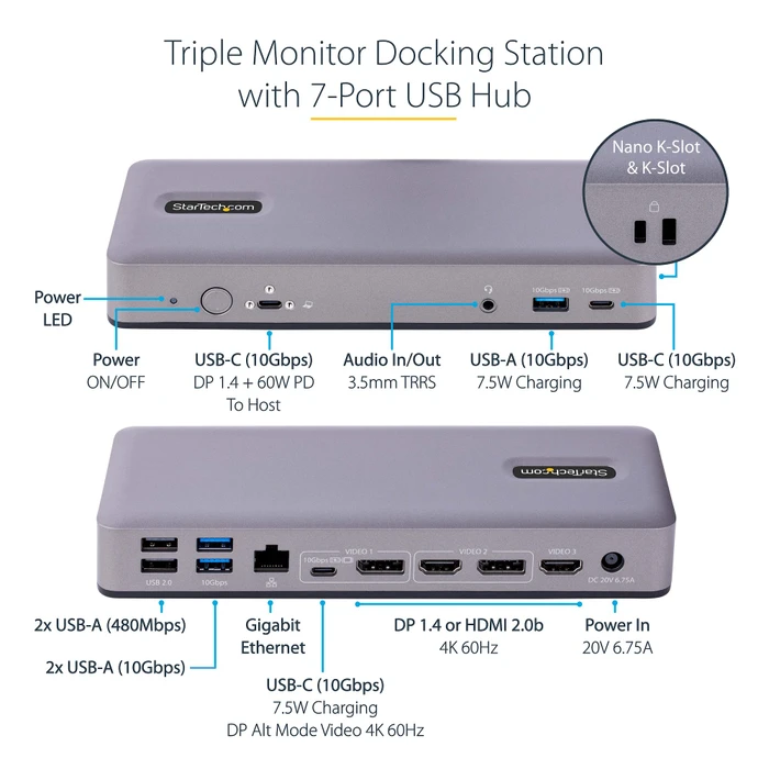 StarTech Google Chromebook Dockingstation, USB-C 3.1 [Buchse]
