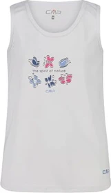 CMP Grafik Funktionsshirt ärmellos bianco/provenza (Junior)