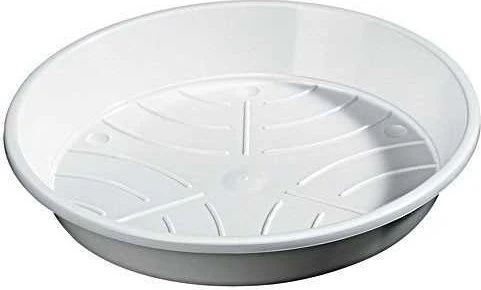 Geli Kunststoff-Blumentopfuntersetzer rund 18cm weiß