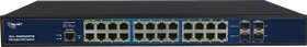 Allnet SG86 Rackmount Gigabit Managed Switch, 22x RJ-45, 2x RJ-45/SFP, 2x SFP, 390W PoE+ (ALL-SG8626PM / 194025)