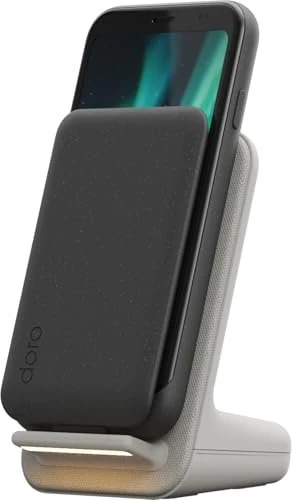 Doro Aurora A20 inkl. Wireless Charging Station grau