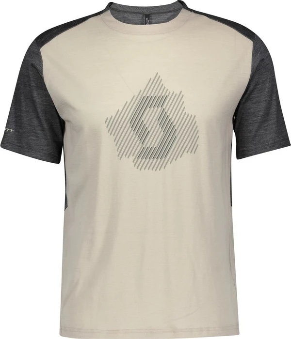 Scott Defined Merino Trikot kurzarm dark grey/dust beige (Herren)