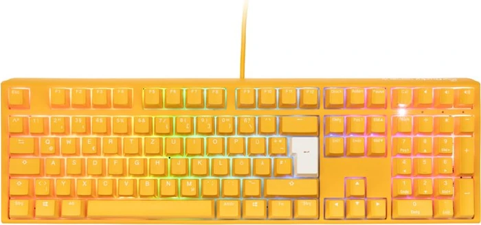 Ducky One 3 Yellow PBT, LEDs RGB, MX RGB BLACK, USB, DE