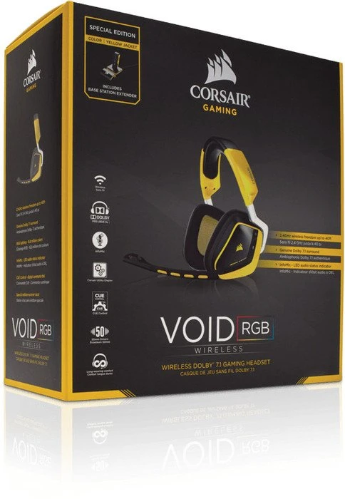 Corsair VOID RGB Wireless Dolby 7.1 Special Edition Yellow Jacket