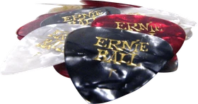 Ernie Ball Heavy Assorted Color Pearloid Cellulose Picks, .94mm, 24-Pack