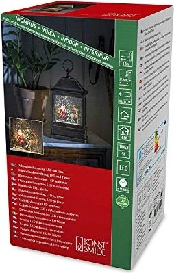 Konstsmide Motiv Laterne Weihnachtsmann braun LED 1x warmweiß
