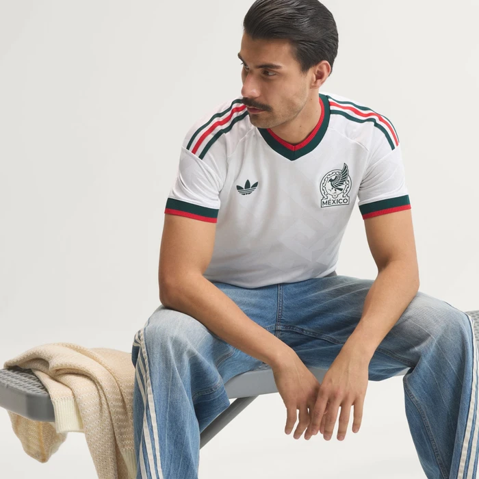 adidas FIFA WM 2026 Mexiko Authentic Auswärtstrikot kurzarm weiß (Herren)