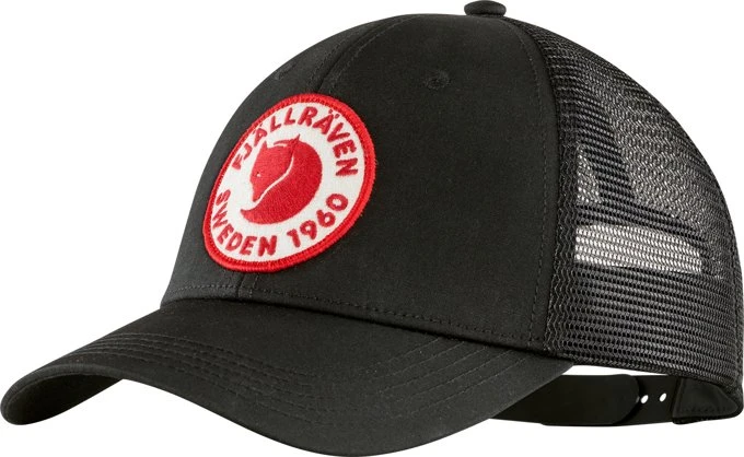 Fjällräven 1960 Logo Långtradarkeps Kappe schwarz
