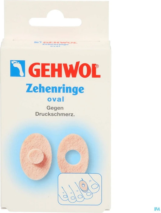 Gehwol Filz Zehenringe oval, 9 Stück
