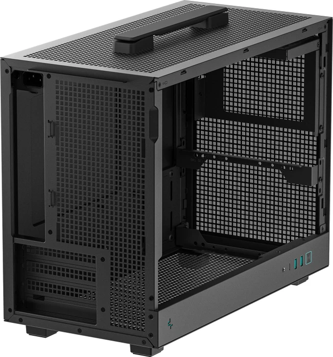 DeepCool CH160 Plus, schwarz, Glasfenster