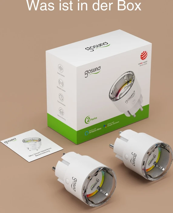 Gosund EP2, Smart-Steckdose, 2er-Pack