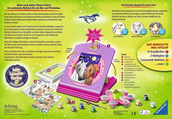 Ravensburger Malen nach Zahlen Atelier Pferde
