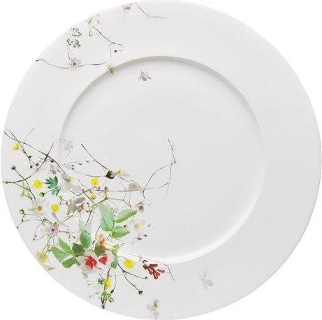 Rosenthal Brillance Bone China Fleurs Sauvages Platzteller mit Fahne 33.2cm