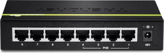 TRENDnet TPE-S Desktop Switch, 8x RJ-45, 30W PoE