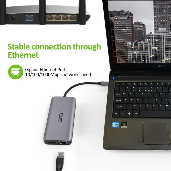 Acer 12in1 Type C dongle, USB-C 3.0 [Stecker]