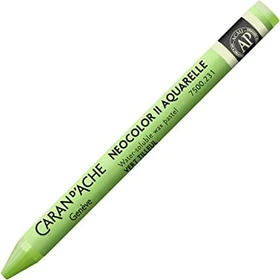 Caran d'Ache Neocolor II Aquarelle Wachskreide, lindengrün, 10er-Pack