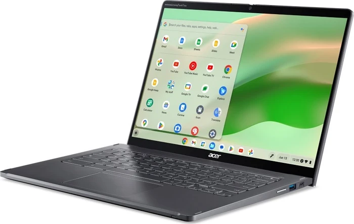 Acer Chromebook Plus Spin 714 CP714-1HN-74MY, Steel Gray, Core Ultra 7 155U, 16GB RAM, 512GB SSD, DE