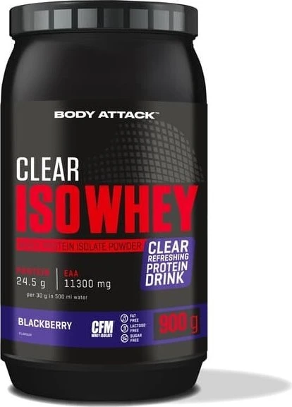 Body Attack Clear Iso Whey Lemon 900g