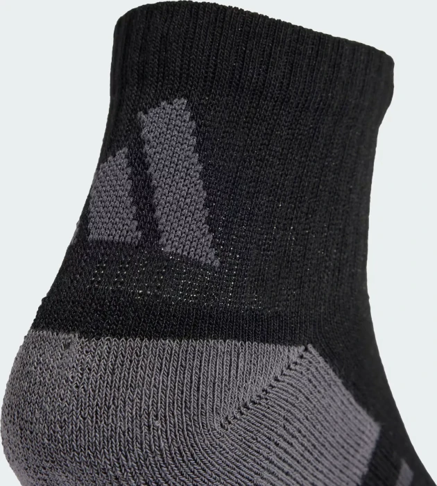 adidas Essentials Climacool Quarter Socken black/grey six, 3 Paare