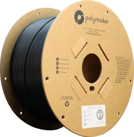 Polymaker PolyTerra PLA, Charcoal Black, Spule, 1.75mm, 3.00kg