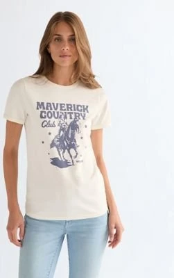 Wrangler Ringer T-Shirt kurzarm worn white (Damen)