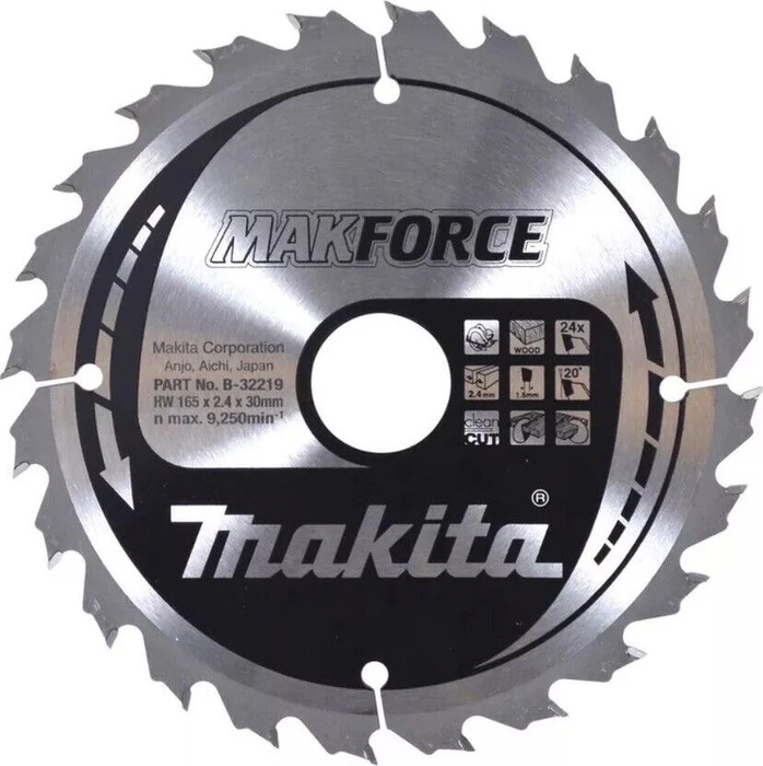 Makita MakForce Kreissägeblatt 24Z, 165x1.5x30mm, 1 Stück