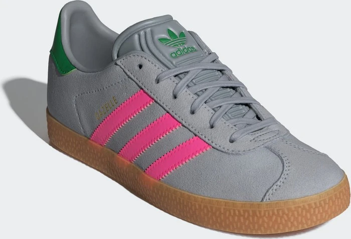 adidas Gazelle halo silver/lucid pink/green (Junior)