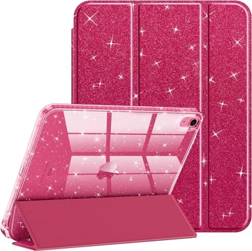 Fintie Glitter Case für Apple iPad 11"/10.9", burgunder rot