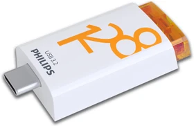 Philips Flash Drive Click Edition 128GB weiß/orange, USB-C, USB 3.2 Gen 1×1