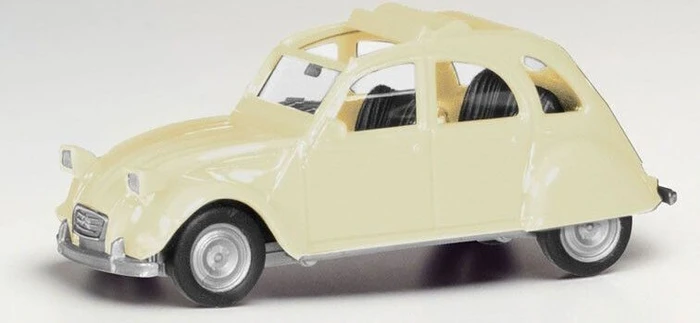 Herpa Citroen 2 CV Faltdach offen blau