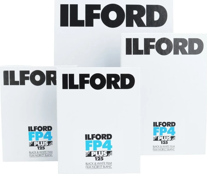 Ilford FP4 Plus ISO 125/22° 5x7" S/W-Planfilm 25 Blatt