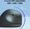 Equip Ergonomic Rechargeable Dual Mode Wireless Mouse schwarz, USB/Bluetooth Vorschaubild