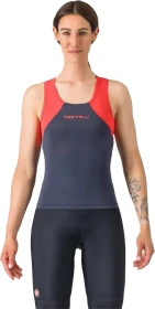 Castelli Sole Top Trikot ärmellos twilight blue/hibiscus (Damen)