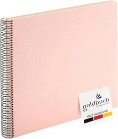 Goldbuch Spiralalbum Bella Vista 34x30 weiße Seiten rosa