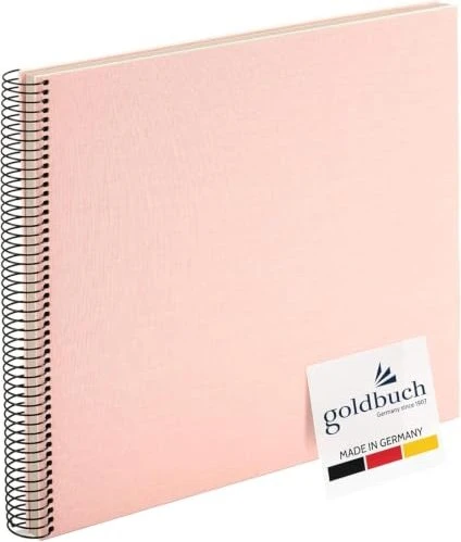 Goldbuch Spiralalbum Bella Vista 34x30 weiße Seiten rosa