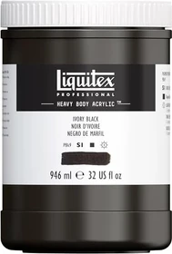 Liquitex Professional Heavy Body Acrylic ivory black, 946ml