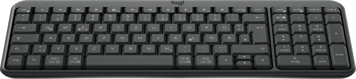 Logitech K250 Compact Wireless Keyboard, Graphite, Bluetooth, DE