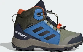 adidas Terrex Mid GTX tent green/core black/ray blue (Junior)