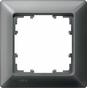 Siemens DELTA line Rahmen 1-Fach, 80x80mm, carbonmetallic