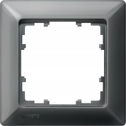 Siemens DELTA line Rahmen 1-Fach, 80x80mm, carbonmetallic