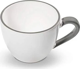 Gmundner Keramik Grauer Rand Teetasse Maxima 400ml