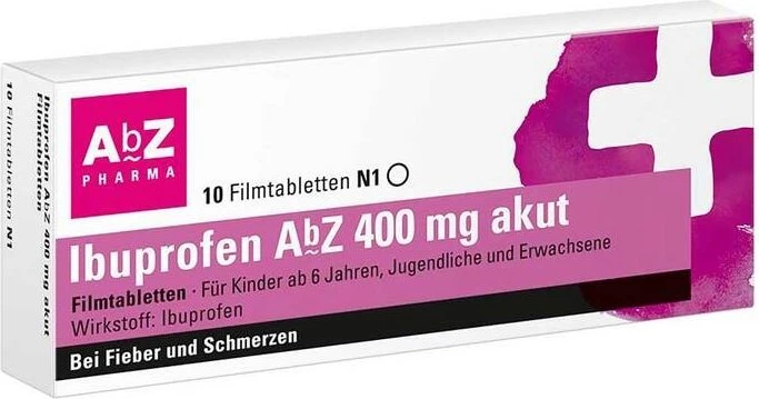 AbZ Ibuprofen 400mg akut Filmtabletten