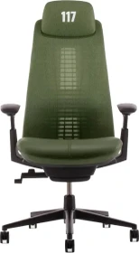 Haworth Fern X Halo Bürostuhl, Rahmen schwarz, grün
