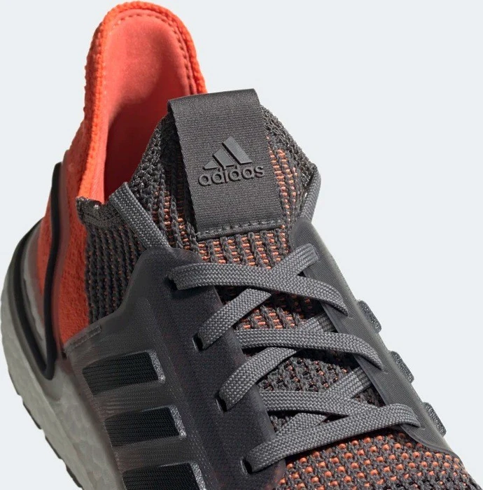 adidas Ultraboost 19 grey four/core black/hi-res coral (Herren)