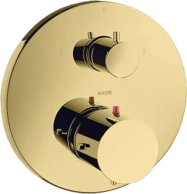 Hansgrohe Axor Starck Thermostat Unterputz mit Ab- und Umstellventil polished brass