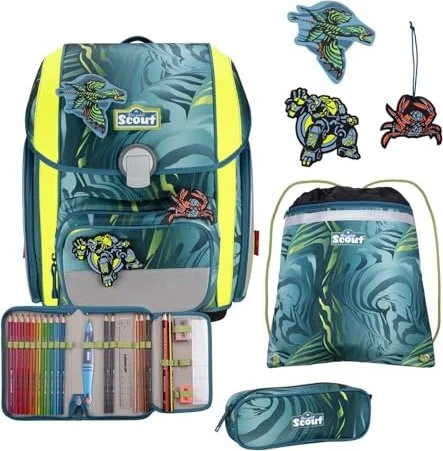 Scout Genius DIN Action Schultaschen-Set, 4-tlg.