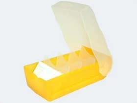 HAN Croco Karteibox, A8, transparent/transparent, inkl. 100 Karteikarten