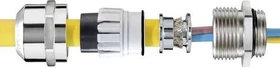 Wiska EMSKE 50 EMV-Z Ex-EMV-Kabelverschraubung, Erdungseinsatz DIN 89345, Messing vernickelt, M50