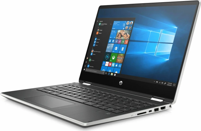 HP Pavilion x360 14-dh0222ng, Natural Silver/Ash Silver, Pentium Gold 5405U, 8GB RAM, 256GB SSD, DE